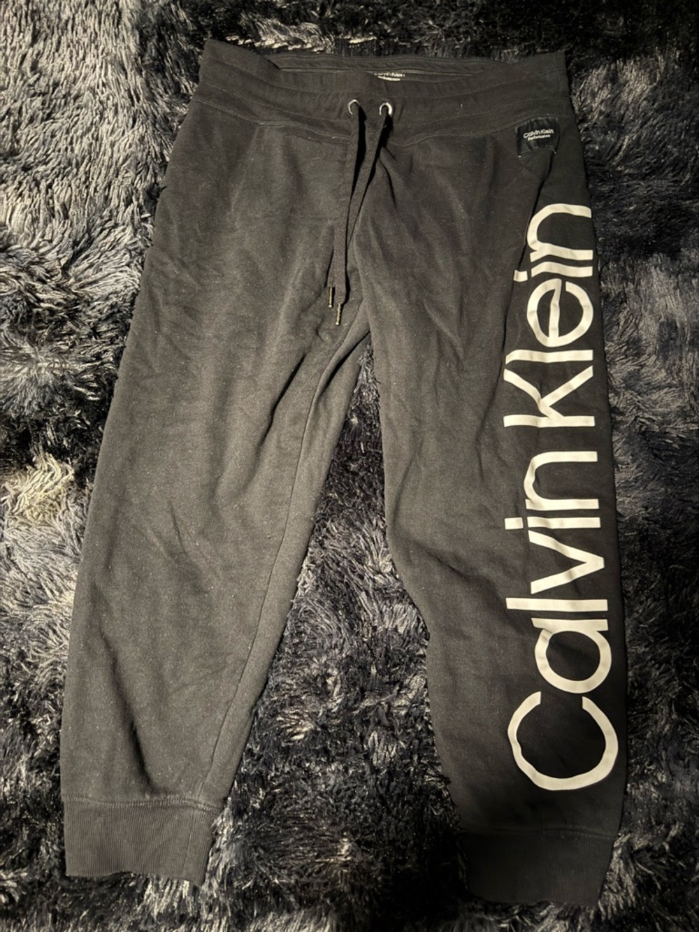 Calvin Klein Black Performance Sweatshirt with White Logo